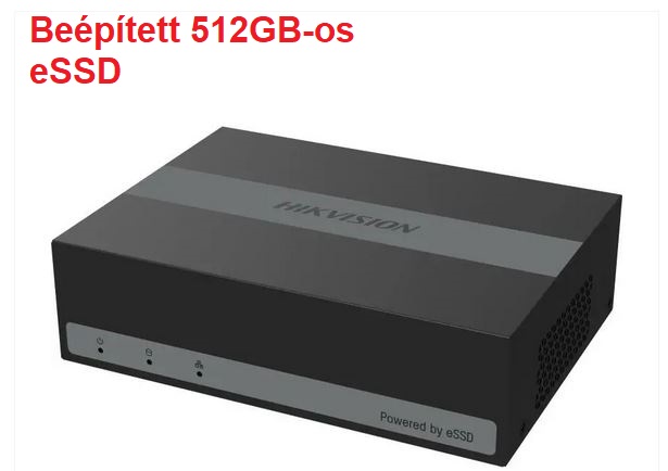 eDVR 4cs.+1 IP, beágyazott SSD, AcuSense, Hikvision iDS-E04HQHI-B(STD)